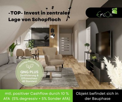 3 Zimmer Neubauwohnung in KfW 40 QNG Bauweise