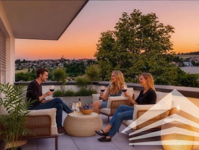 *Reserviert* Green Living Türnberg - 3 Zimmer Neubauwohnung mit Dachterrasse (Top 5)
