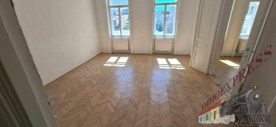 Unbefristete 4 Zimmer Wohnung-Burggasse- Böden werden geschliffen, Wände gemalt, Türen/Fenster lackiert &amp; neue Wandfarbe
