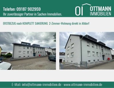 ERSTBEZUG nach KOMPLETTSANIERUNG - 2-Zimmer-Wohnung in zentraler Lage