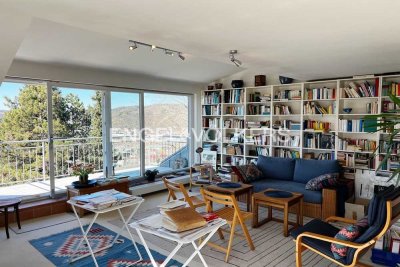 Vermietete 3-Zimmer-DG-Wohnung in herrlicher Aussichtslage • Gartennutzung + Carport