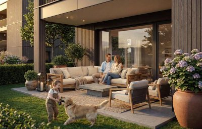 Sonnenverwöhnte 4-Zimmer Gartenwohnung mit viel Grün (Top B01)