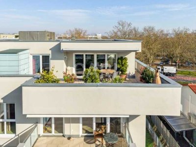 Exklusive Penthouse-Wohnung mit sonniger Dachterrasse in begehrter Lage von Heilbronn-Sontheim!