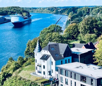 Villa Hoheneck: Luxus-Wohnung | Wasserblick | Sauna | Carport