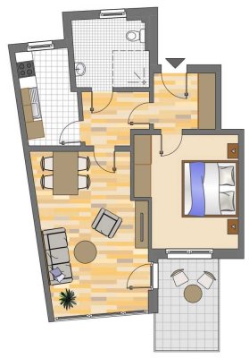 2-Zimmer-Wohnung in Dortmund Brackel - Seniorenwohnung nur mit WBS (ab 2 Personen)