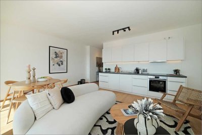 Erstbezug: Traumwohnung mit Südloggia, unverbaubarem Blick und Einbauküche inklusive!