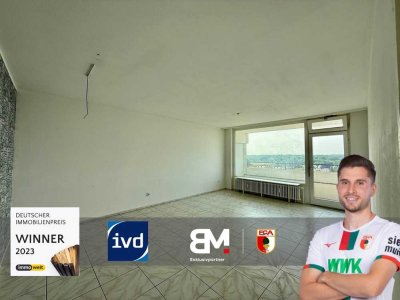 3-Zimmer mit Weitblick: Zwei Balkone, TG-Stellplatz & Aufzug – renovierungsbereit!