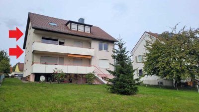 Zwei große Wohnungen in einem Dreifamilienhaus