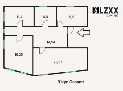 3-Zimmer-Wohnung in Montabaur Innenstadt (2.OG)