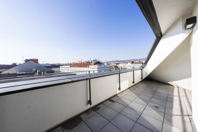 HERBSTAKTION: DG-Traum | Erstbezug, 3-Zimmer, Dachterrasse mit Wien-Blick, Abstellraum, Kellerabteil