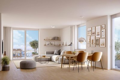 Wunderschöne Wohnung &amp; Büro mit großem Balkon im Erstbezug-Neubauprojekt (Top 2/45+A)
