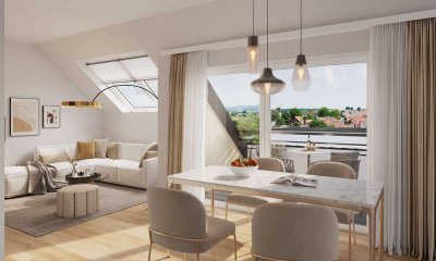 EH55-*NEUBAU* Gut geschnittene Dachgeschosswohnung in A.-Hochzoll-Süd!