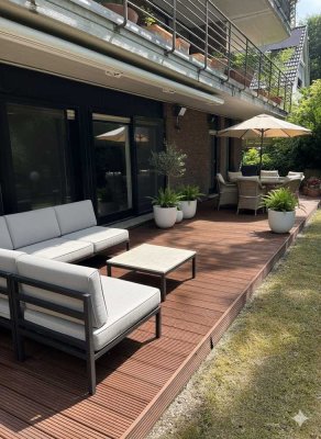 Luxuriöse 3 Zi.-ETW mit Garten + Garage in Toplage D-Ludenberg