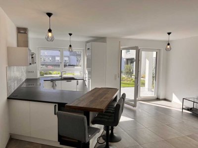 Moderne 3-Zimmer-Terrassenwohnung mit Gartenanteil, TG und Aufzug (Baujahr 2019) in Heilbronn-Ost