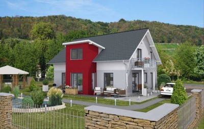 Exklusive Villa: 3 Kinderzimmer, Büro-/Gäste-Zimmer, 2 Bäder, also 6 Zimmer - Grdst. im Preis enth.