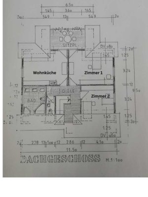 Attraktive 2,5-Zimmer Dachgeschosswohnung mit Balkon in Gernsbach