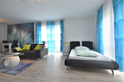 Schöne 1-Zimmer-Wohnung mit Terrasse, voll ausgestattet, zentral in Raunheim