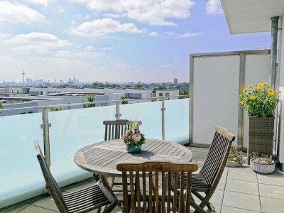 Idyllischer Dachterrassentraum mit unverbaubarem Skylineblick
