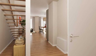 6.-Zi.-Maisonettewohnung mit Balkon und zwei Bädern