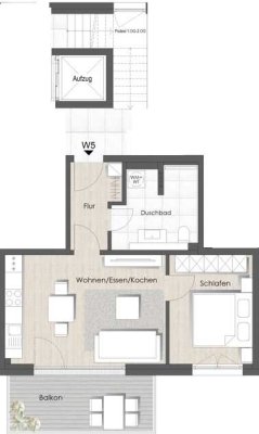 Moderne 2-Zimmer-Wohnung in gefragtem Neubau
