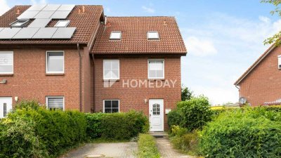 Reihenendhaus mit Gartenidylle und freundlichem Erscheinungsbild