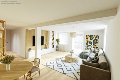 Moderne 5,5 Zi.-Wohnung - ca. 134 m² mit Balkonen und eigenem Gartenanteil - PLIENSAUVORSTADT
