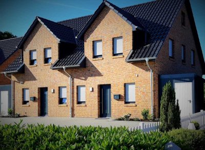Neuwertige DHH: Großzügiges Wohnen mit Terrasse und Garten - 3 Zi. auf 2 Ebenen in Aurich