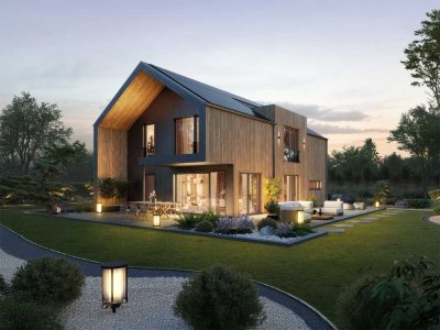 Baufeld mit Traumgrundstücken und Null-Energiekosten-Häusern