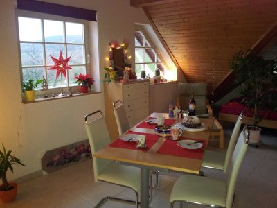 Sehr helles 1-Zimmer-Apartment im 4. OG mit Balkon in Kallstadt