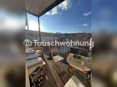 Tauschwohnung: Helle Altbauwohnung mit Balkon im Hechtviertel