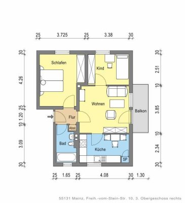 Da kommt man gern Heim. ansprechende 3-Zimmer-Wohnung