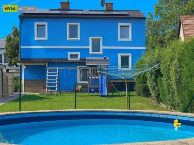 Familien-Idylle mit Pool und nachhaltiger Energieversorgung