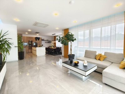 Exklusives Penthouse in Sankt Lorenzen: 135 m² Wohnfläche mit großer Süd-West-Terrasse, Tiefgarage und Klimaanlage