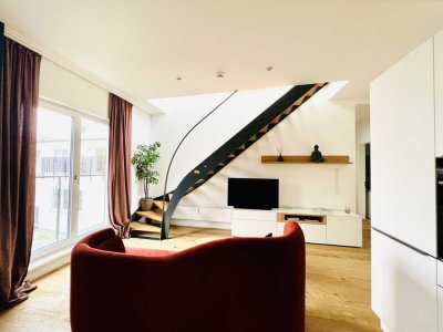 Möblierte Penthouse-Wohnung mit Sauna und Dachterrasse am Hohenzollerndamm