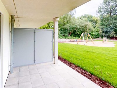 Euer neues Zuhause: Schöne 2-Zimmer Neubau Wohnung mit Blick ins Grüne