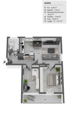 3-Zimmer-Wohnung in Speichersdorf – für Kapitalanleger oder zum Selbstbezug