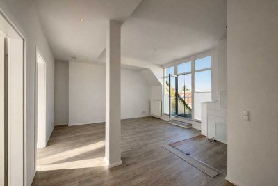 Dachgeschoss-Maisonette I ab sofort I 4 Zimmer I Balkon I 3. / 4. OG ohne Aufzug