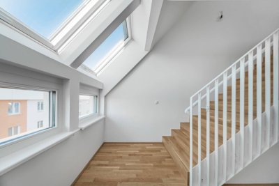 SKY HIGH &gt;&gt; lichtdurchflutete DG-Maisonette mit Dachterrasse &gt;&gt; ideale Verkehrsanbindung
