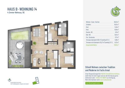 HN-OST - Exklusive 4-Zimmer-Penthouse-Neubauwohnung (B14)!