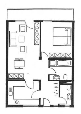 2 Zimmer Wohnung zu vermieten