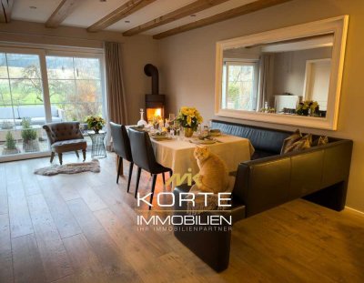 Schöner Wohnen im Allgäu - Exklusives Reihenmittelhaus mit Weitblick in ruhiger Lage von Opfenbach