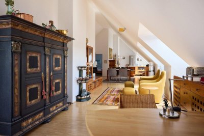 Exklusives Penthouse im 8. Bezirk – gesamte Dachgeschoßebene mit Terrasse &amp; optionaler Einzelgarage