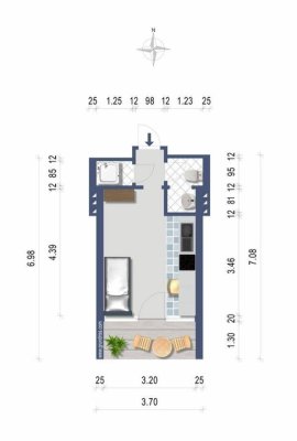 Klein, aber fein: Singlewohnung mit Balkon - provisionsfrei ab sofort - inkl. Betriebskosten, und Heizung