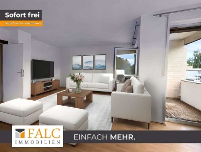 Zuhause mit Perspektive: 3-Zimmer-Wohnung mit Sonnenloggia & Gartenmitnutzung