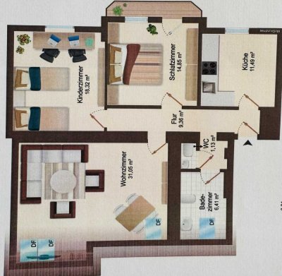 Traumhafte 3-Zimmer-Wohnung mit Balkon, EBK & Gemeinschaftsgarten in Stadtfeld Ost