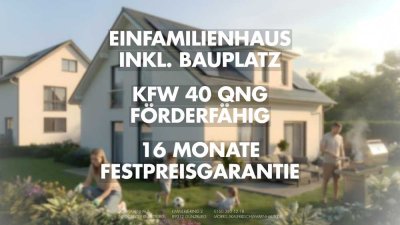 Neubau-Einfamilienhaus Neubergheim | 564 m² Garten, Natur & Stadtanbindung | KfW 40 QNG | Festpreis