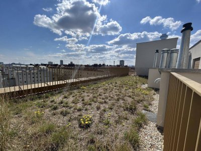 Helle 1-Zimmer-Wohnung im 8. OG mit Dachgarten