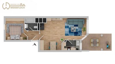 Wohnen mit Wohlfühlfaktor: 2-Zimmerwohnung mit eigenem Garten in Idstein