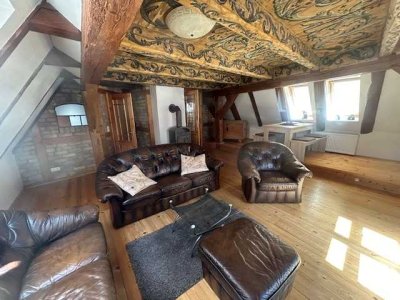 Exklusive 3-Zimmerwohnung über zwei Etagen mit kleinen Balkon in der Altstadt der Hansestadt Stralsu