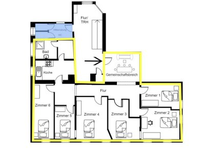 Zentrale Monteurwohnung in Landshut - ideal für Arbeiterteams